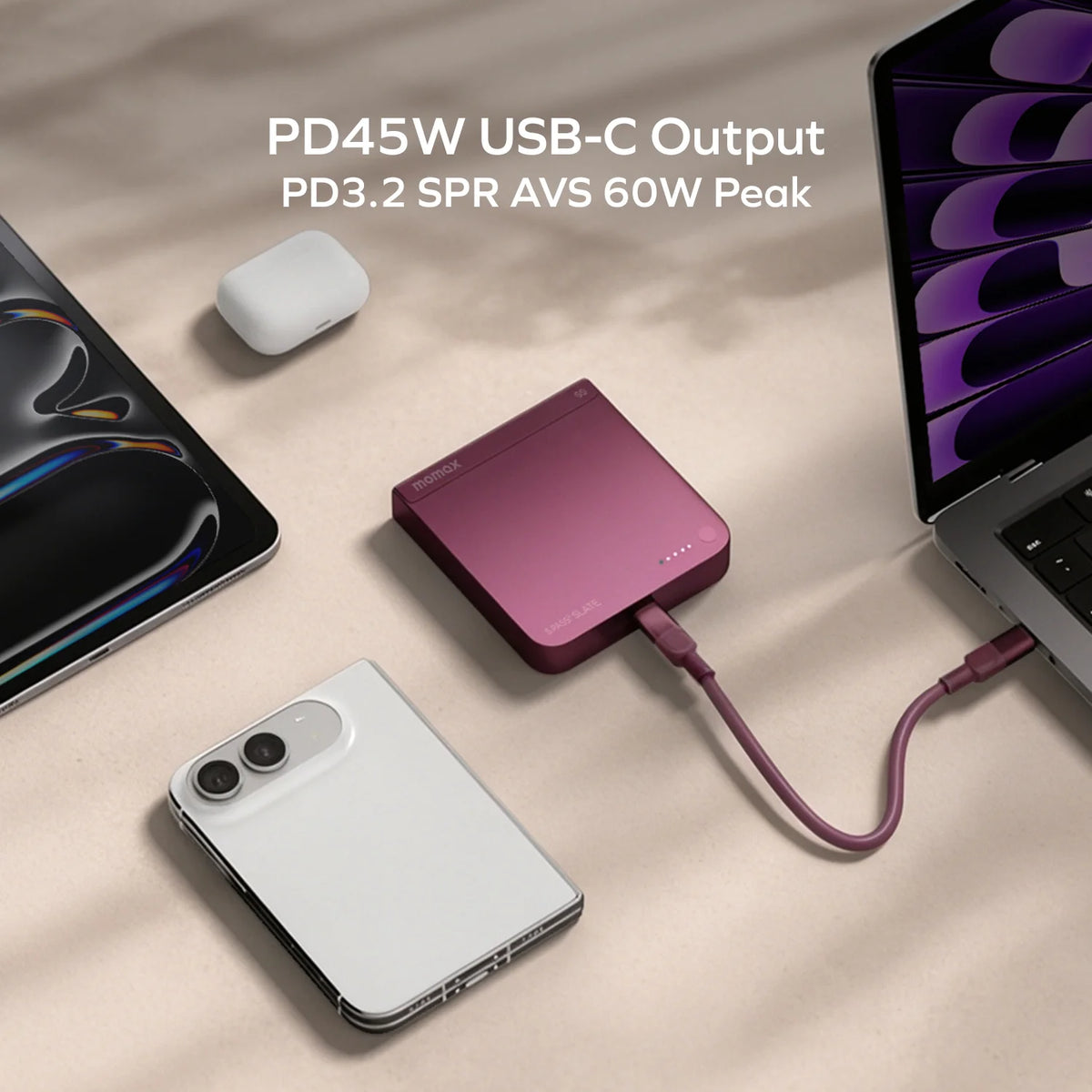 1-Power S.Pass² Slate 10000mAh Magnetic Wireless Semi-SSB Power Bank (Exclusive for iPhone Duo, New China Compulsory Certification) | Pre-sale, deliver to begin in early November.