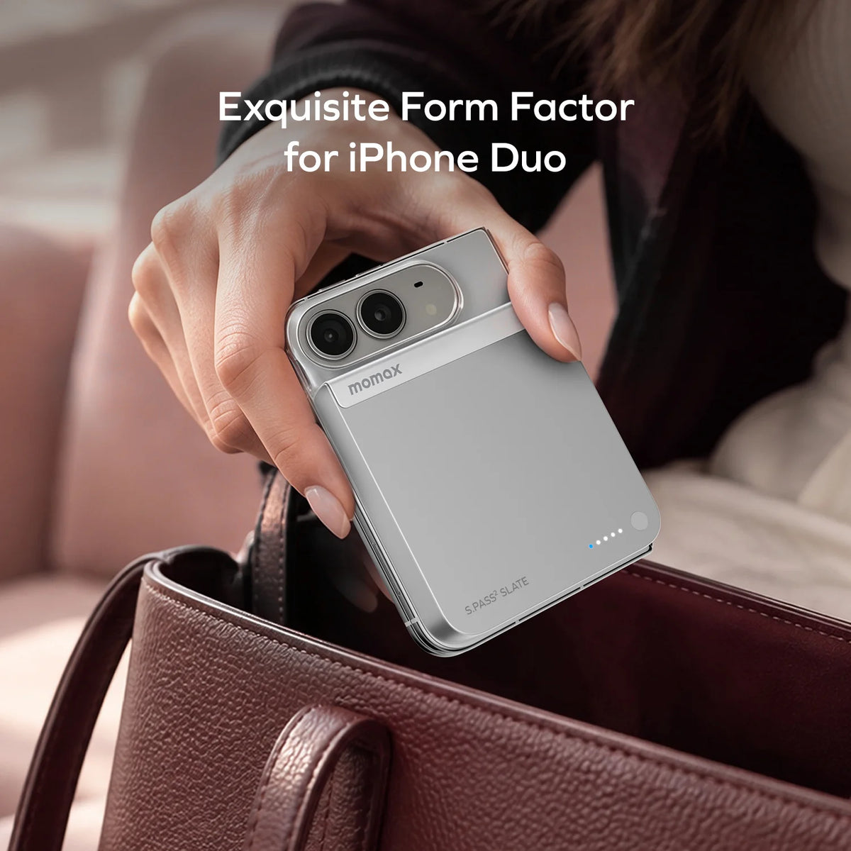 1-Power S.Pass² Slate 10000mAh Magnetic Wireless Semi-SSB Power Bank (Exclusive for iPhone Duo, New China Compulsory Certification) | Pre-sale, deliver to begin in early November.