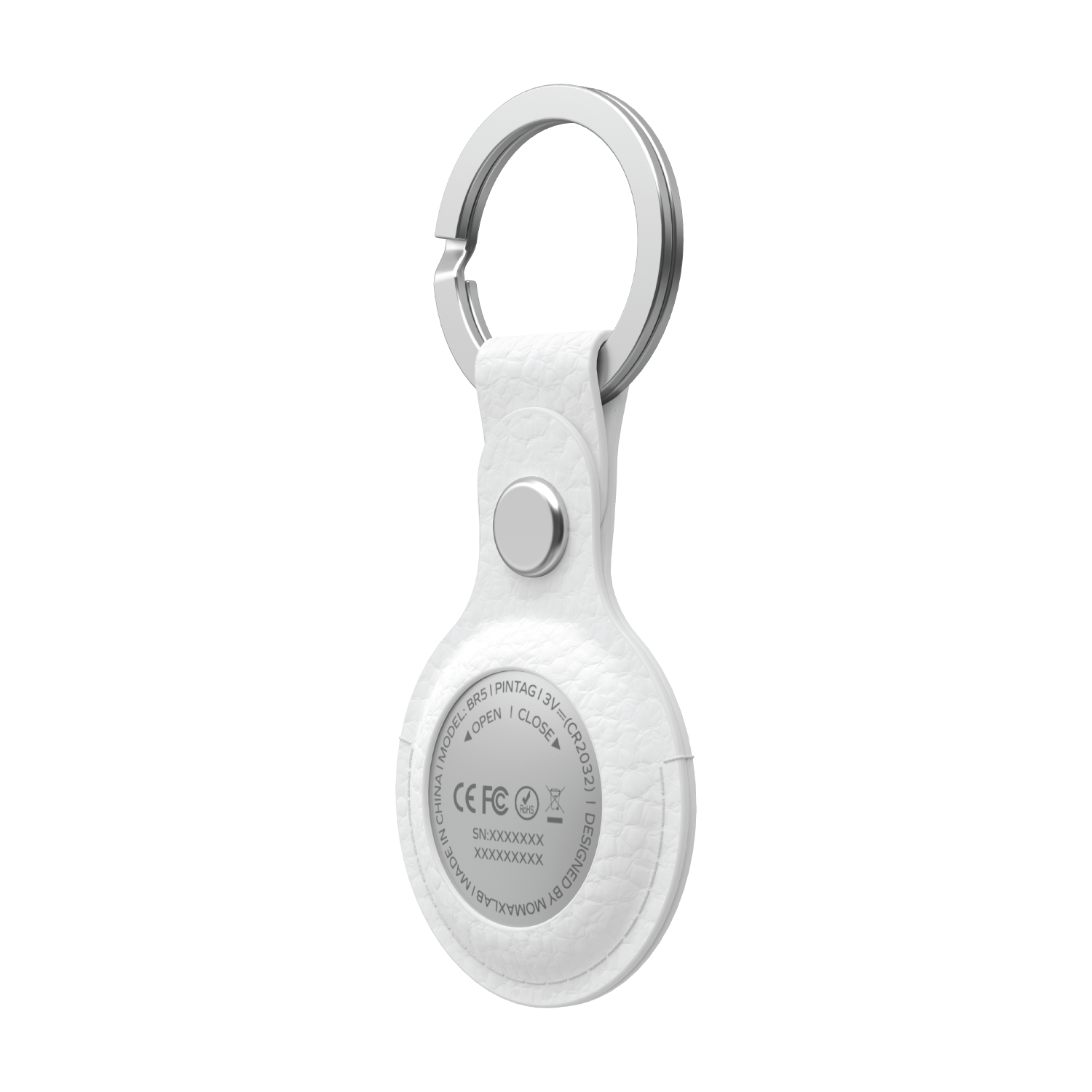 Finder Tag Vegan Leather Case Holder with Keyring
