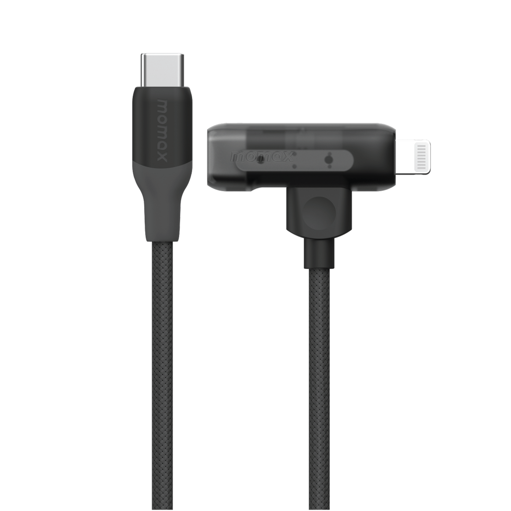 1-Link Flow Duo USB-C to USB-C & Lightning Braided Cable 60W 1.5m