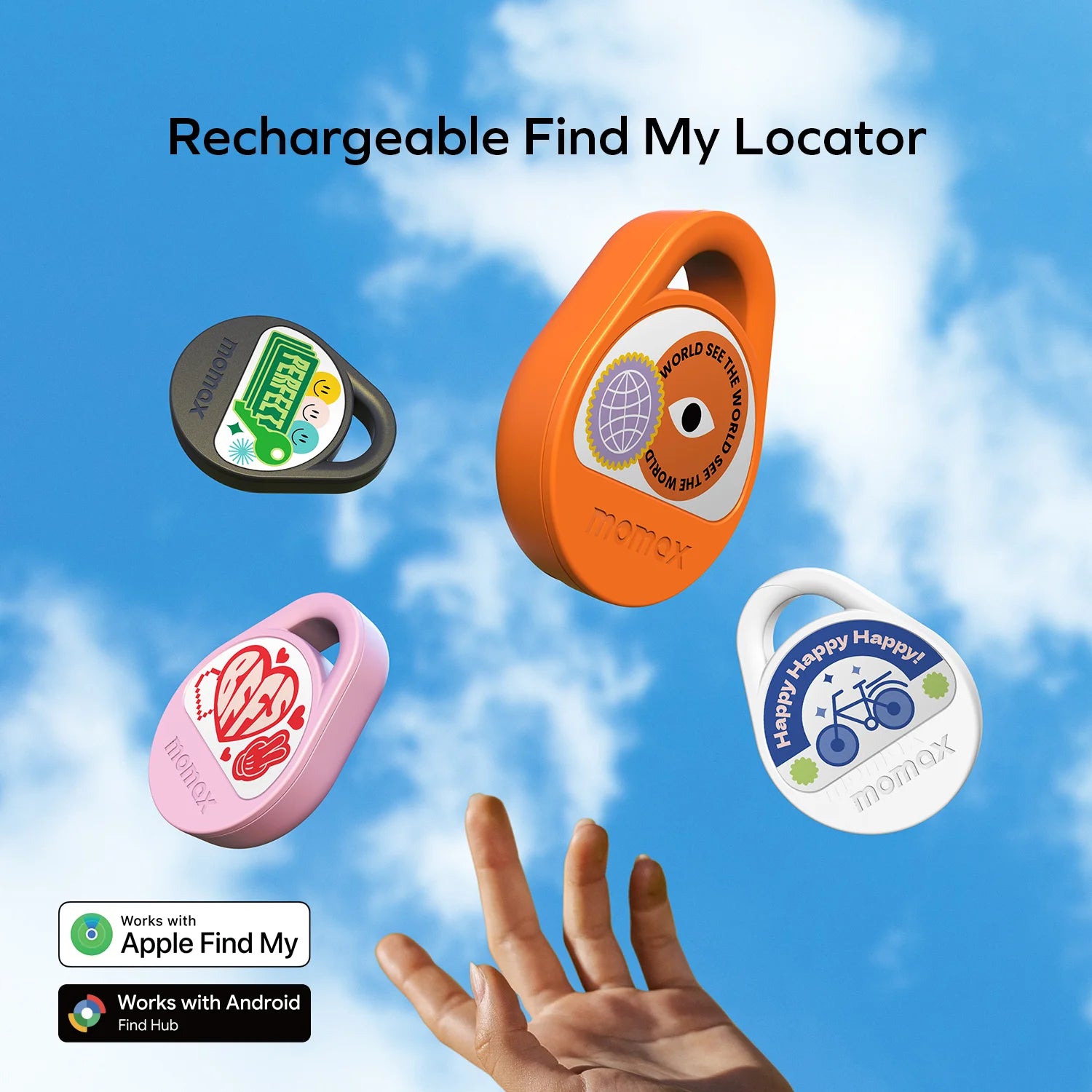 Pinpop² X Rechargeable Find My Locator