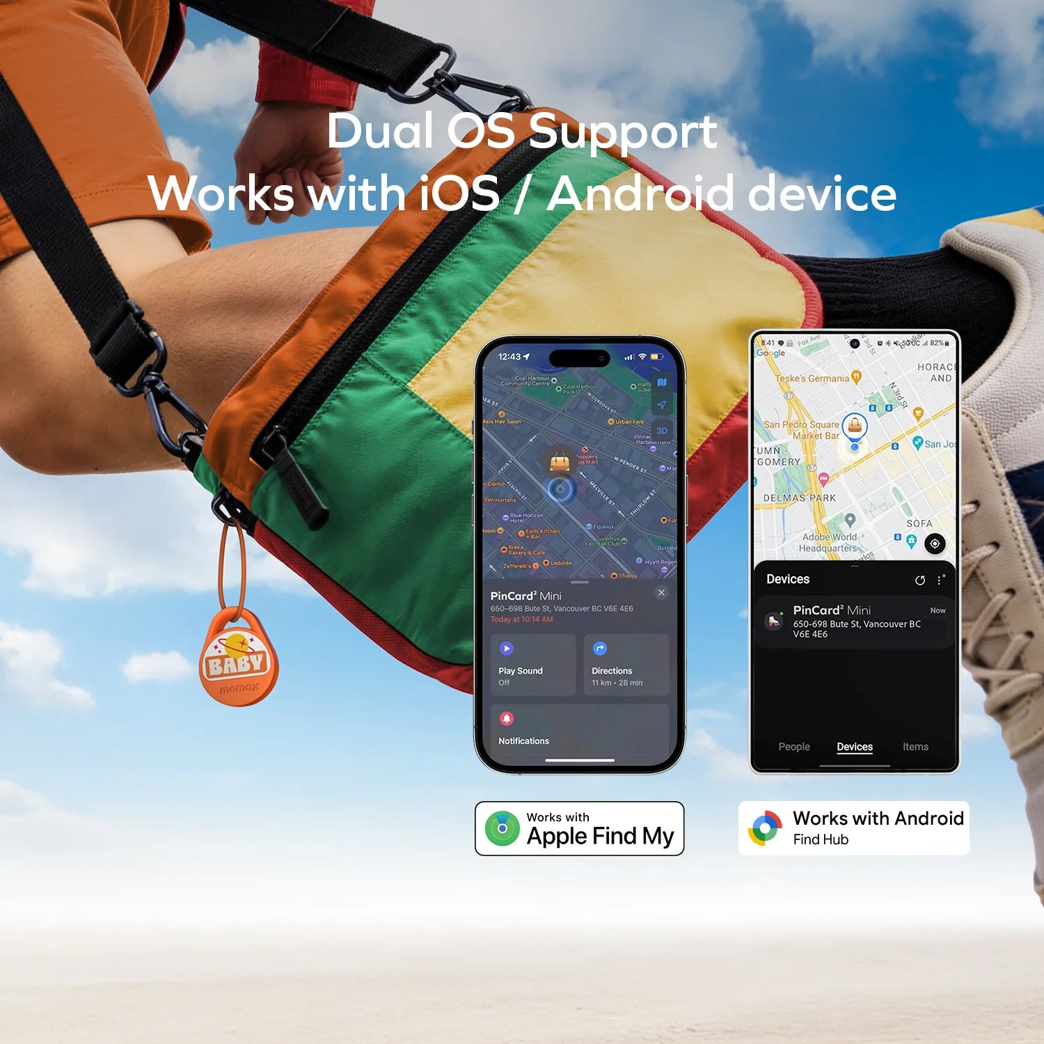 Pinpop² X Rechargeable Find My Locator