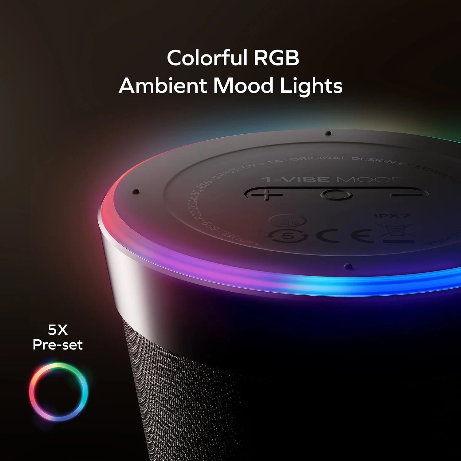 1-Vibe Mood Magnetic Wireless Speaker