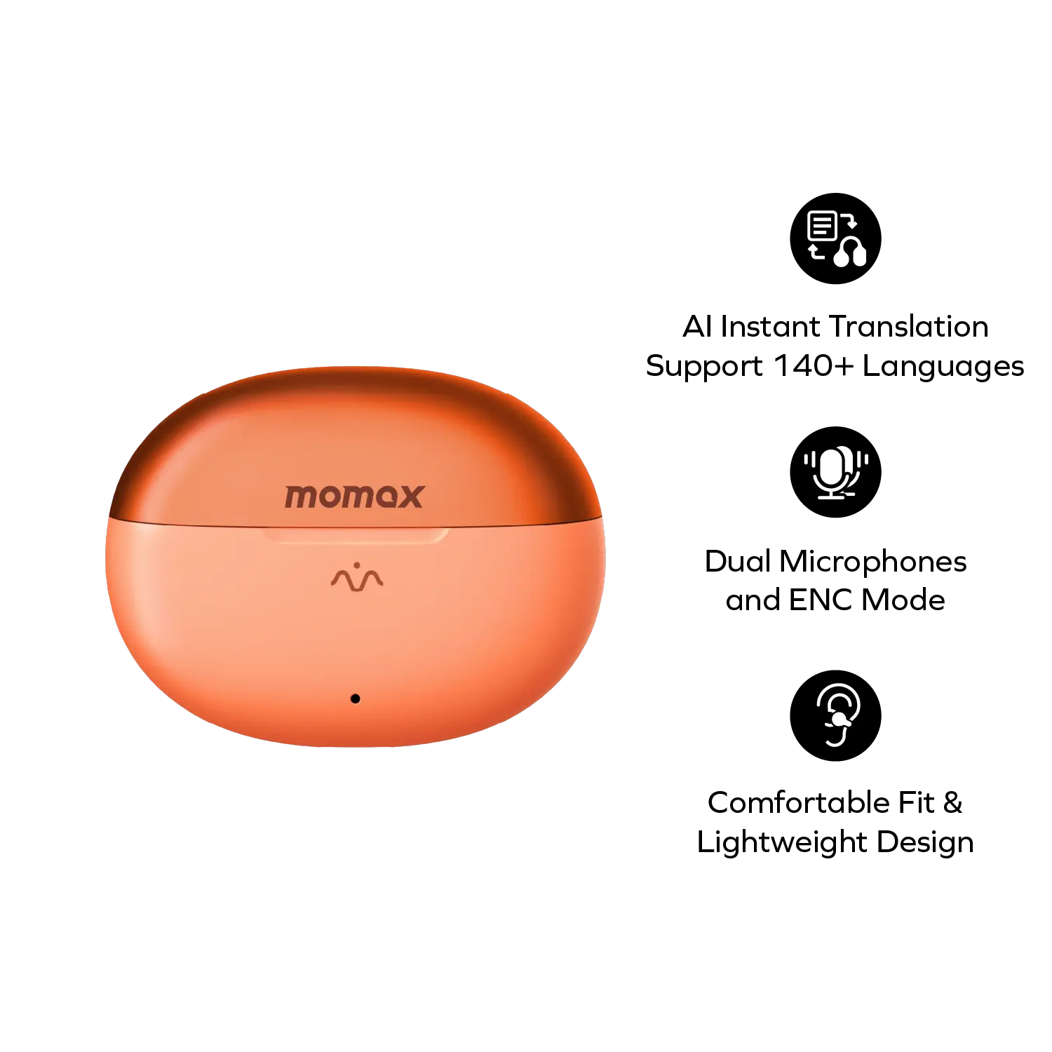 1-Vibe Clip M.IN.D True Wireless ENC Intelligent Clip-On Earbuds