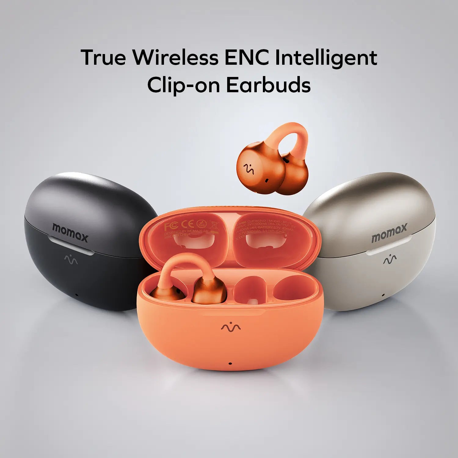 1-Vibe Clip M.IN.D True Wireless ENC Intelligent Clip-On Earbuds