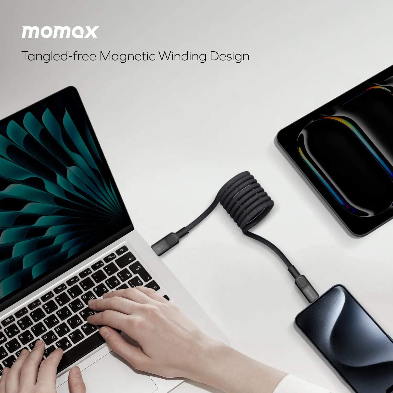 Mag.Link Magnetic USB-C to USB-C Cable 60W 1m