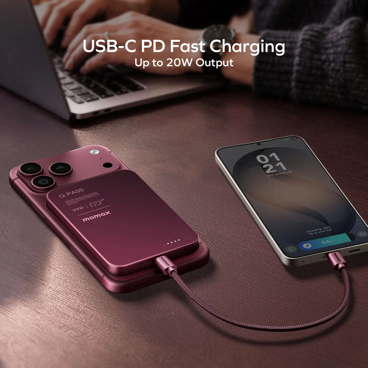 1-Power Q.Pass 5000mAh Magnetic Wireless Power Bank