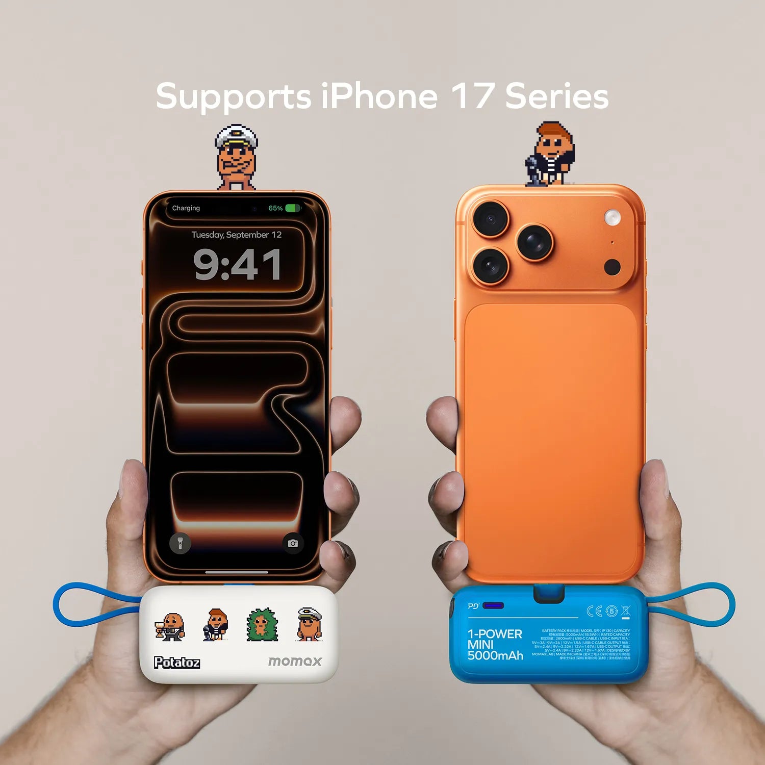 1-Power Mini 3-in-1 Power Bank 5000mAh - Limited Edition