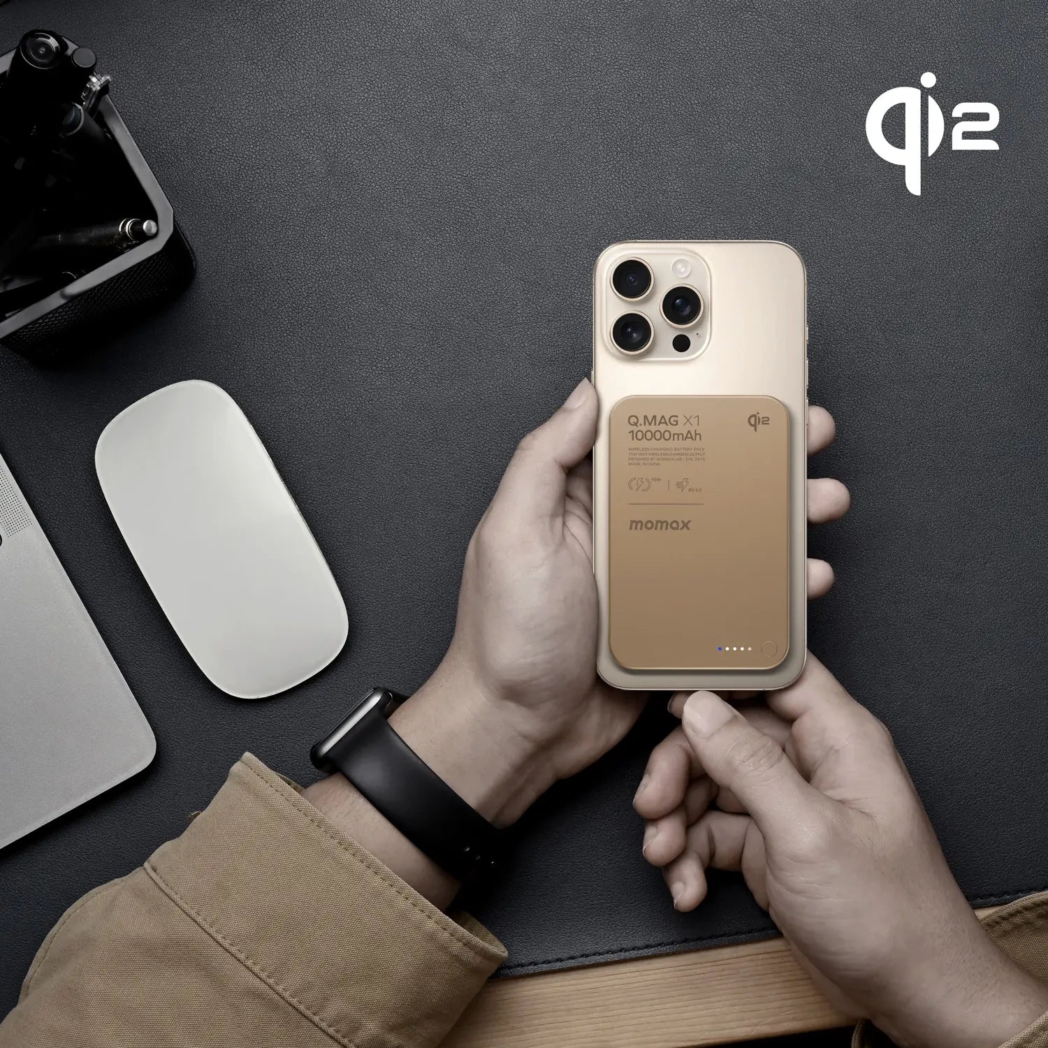 1-Power Q.Pass 10000mAh Qi2 Magnetic Wireless Battery Pack