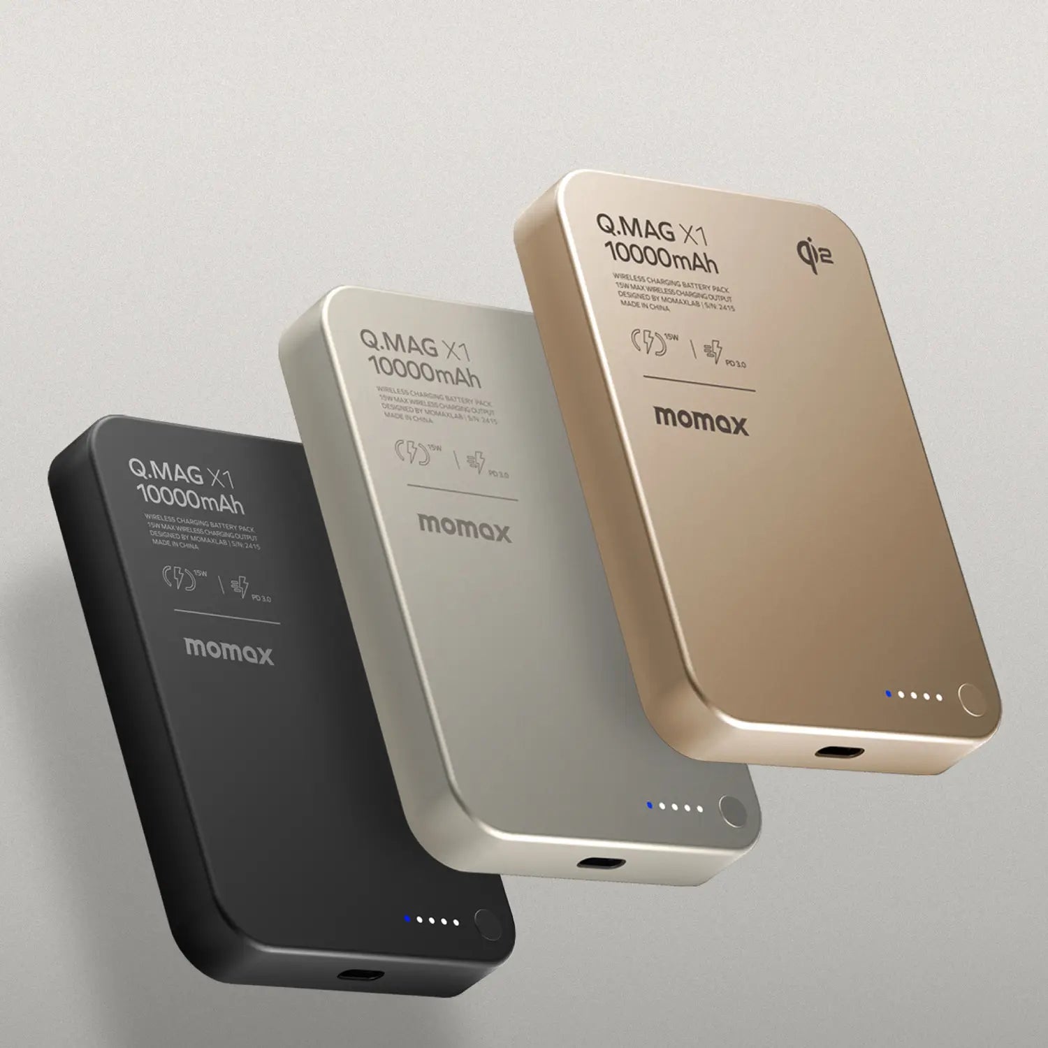 1-Power Q.Pass 10000mAh Qi2 Magnetic Wireless Battery Pack