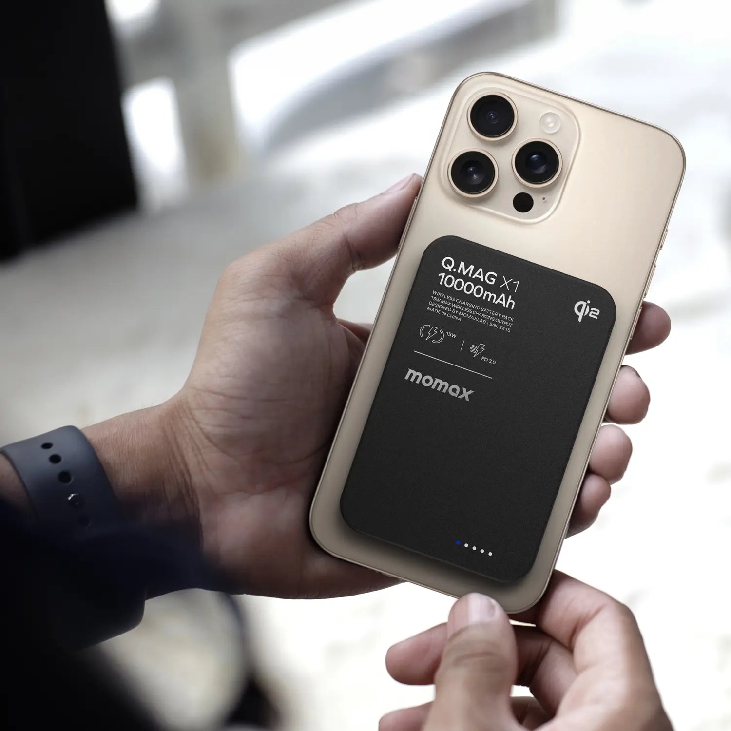 1-Power Q.Pass 10000mAh Qi2 Magnetic Wireless Battery Pack