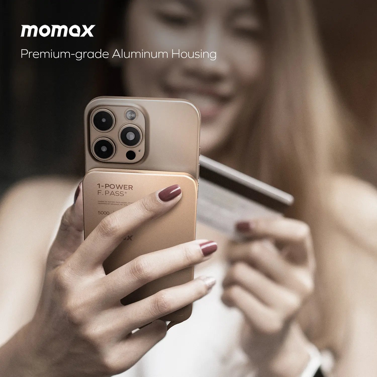 1-Power F.Pass⁺ 5000mAh Magnetic Battery Pack with Built-in Cable