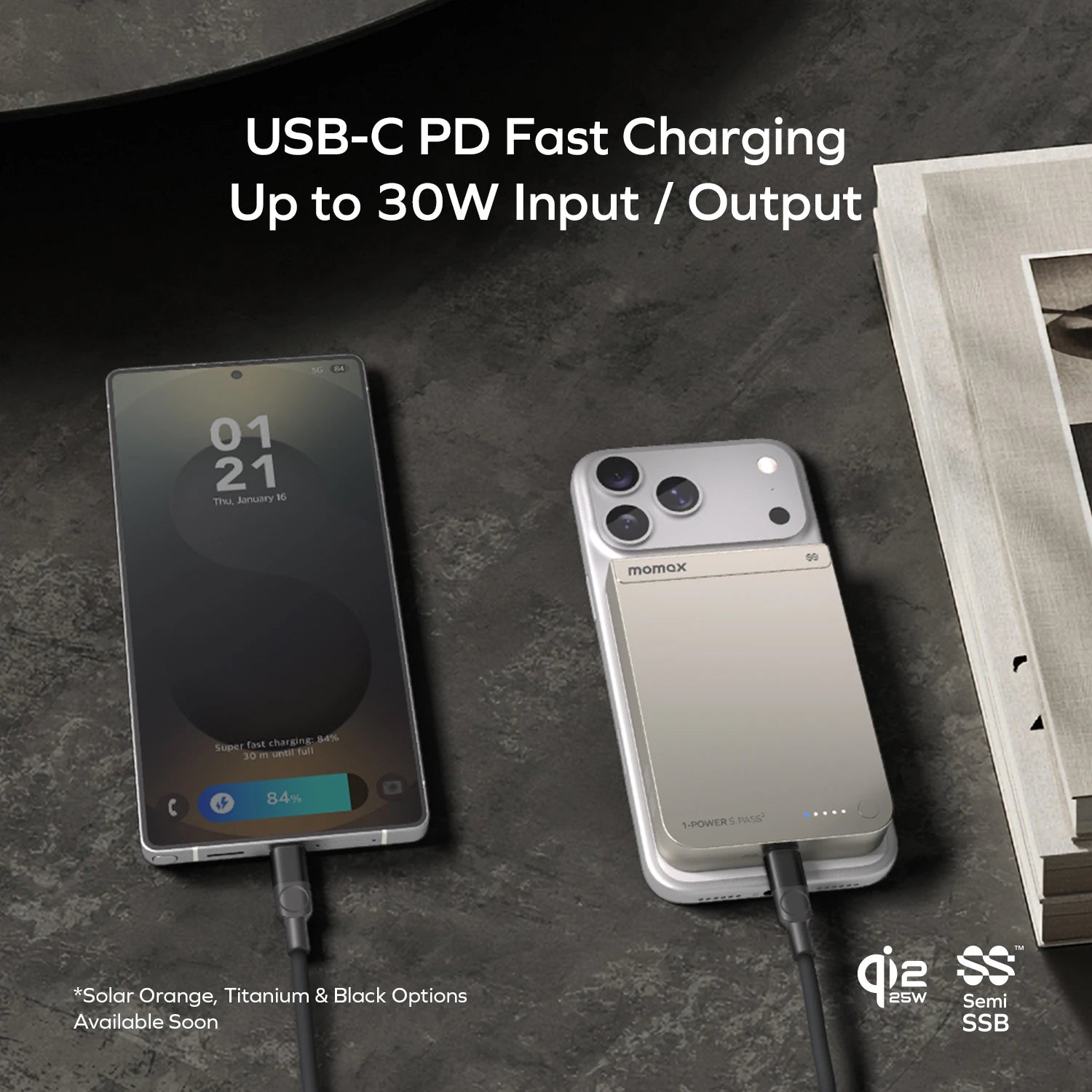 1-Power S.Pass² 10000mAh Semi SSB Magnetic Wireless Battery Pack (CCC)