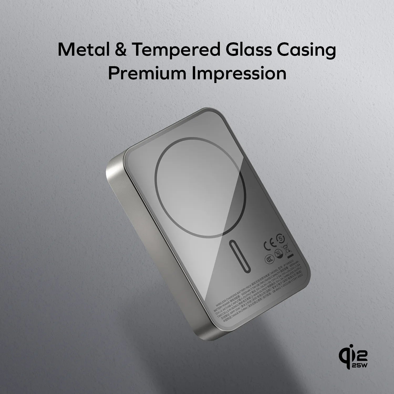 1-Power Q.Pass² 10000mAh Qi2.2 Magnetic Wireless Battery Pack