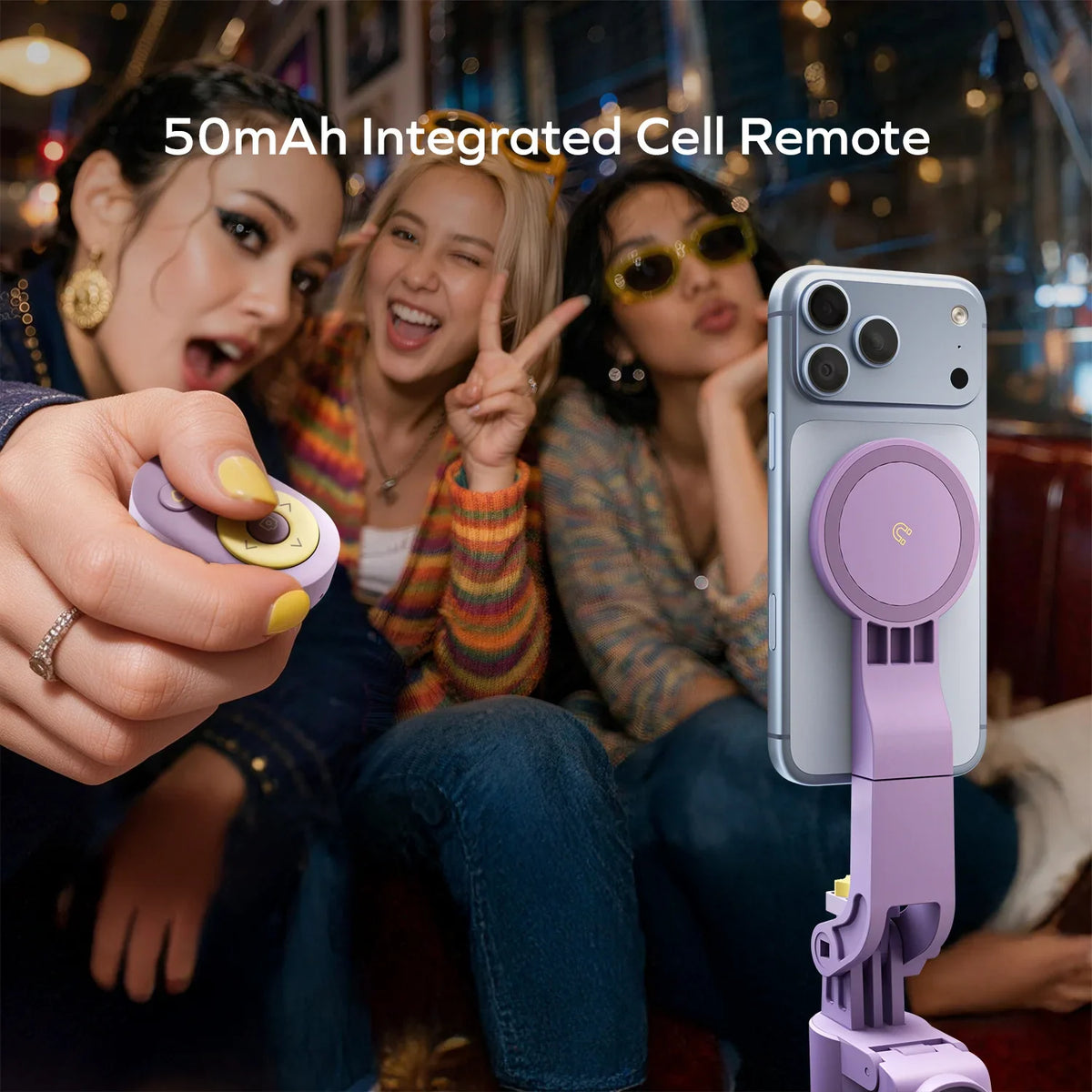 1-Snap Pole Selfies Stick Auto Tracking with Magpod Gimbal