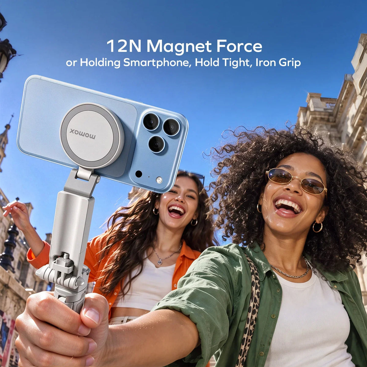 1-Snap Pole Mini Selfies Stick with Magpod Gimbal