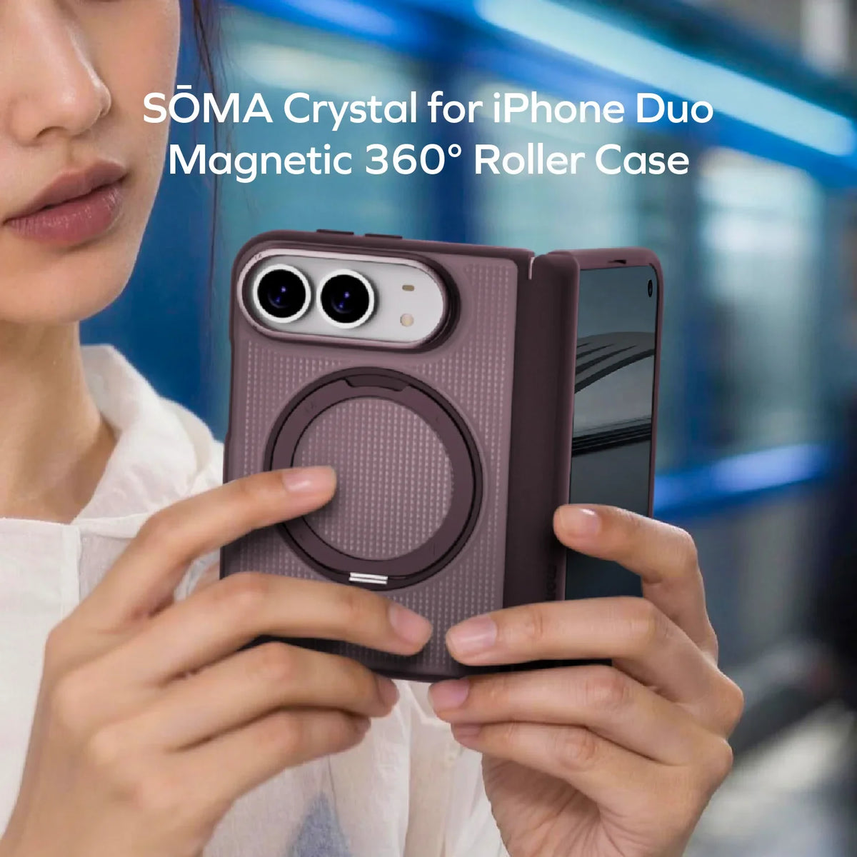 Sōma Crystal Magnetic 360° Roller Case iPhone Duo