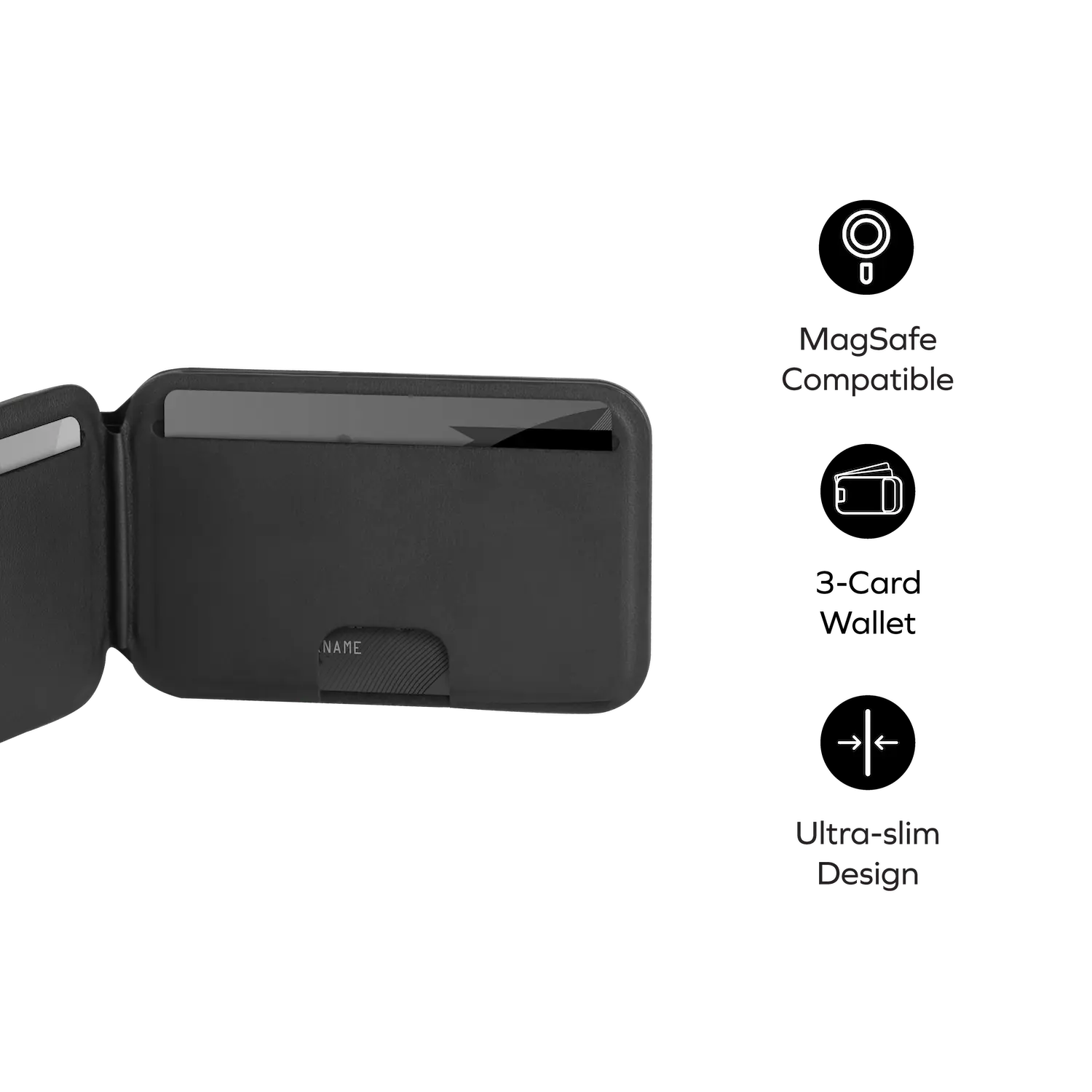 1-Wallet Magnetic Card Holder with Adjustable Stand