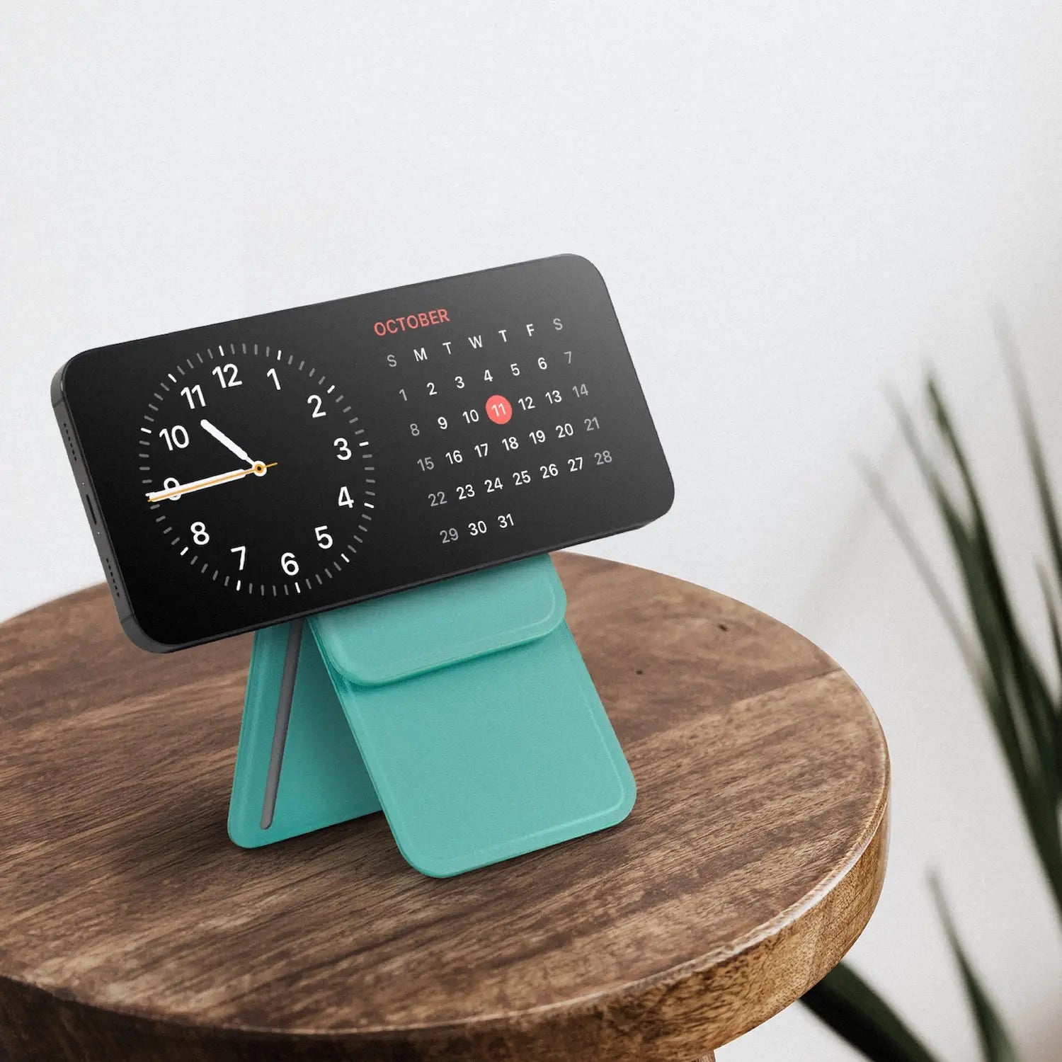 1-Wallet Magnetic Card Holder with Adjustable Stand