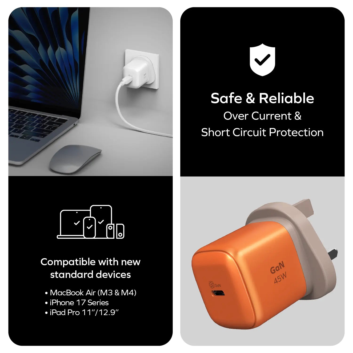 1-Charge 45W GaN Charger
