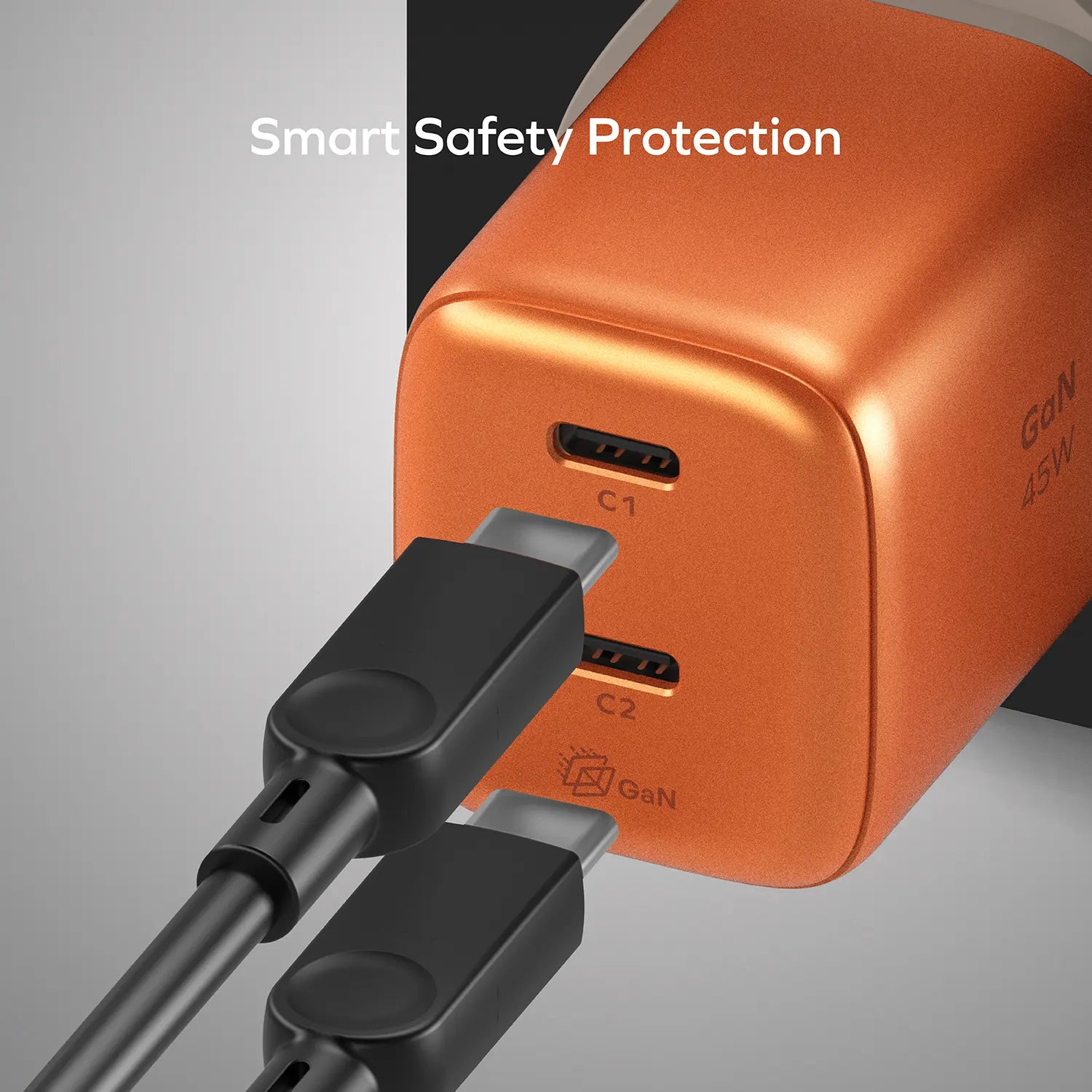 1-Charge 45W 2-Port GaN Charger