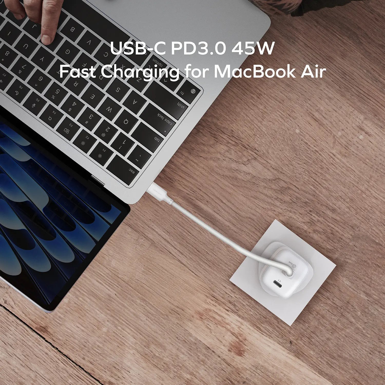 1-Charge 45W 2-Port GaN Charger