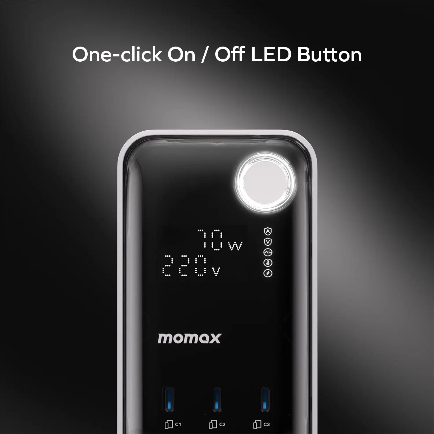 1-Charge Work Flow
6-Outlet Digital Display Power Tower with USB (70W)