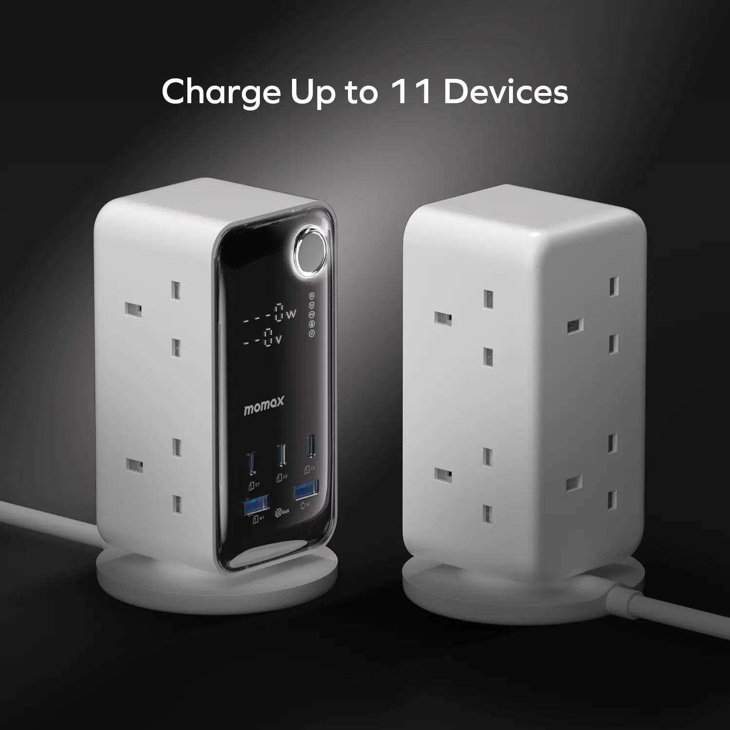 1-Charge Work Flow
6-Outlet Digital Display Power Tower with USB (70W)