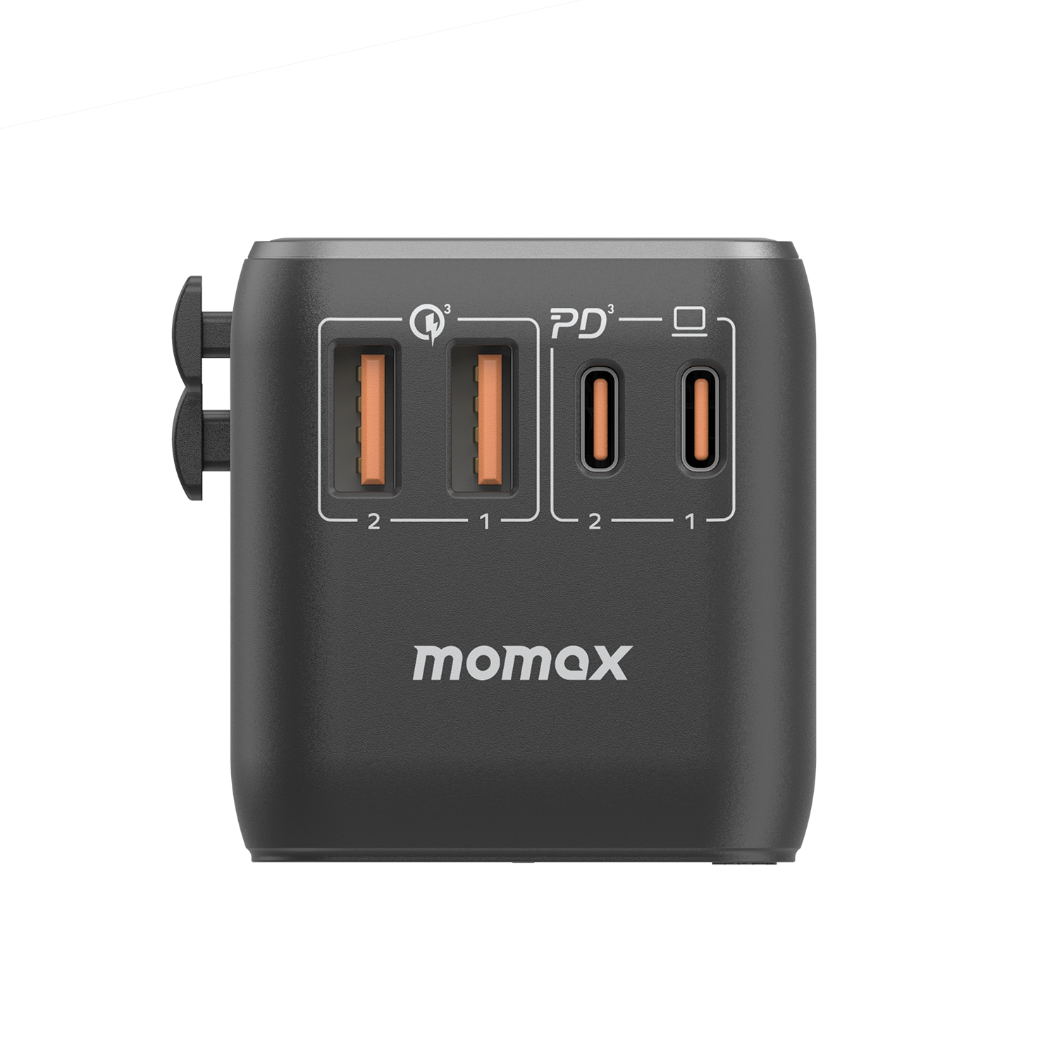 1-World Universal 4-Port Travel GaN Charger 100W