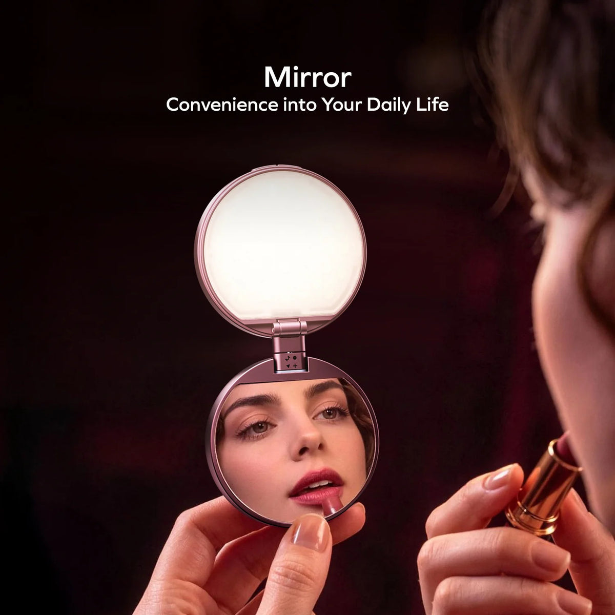 1-Snap Glow Magnetic Live Streaming Selfie Light With Foldable Stand