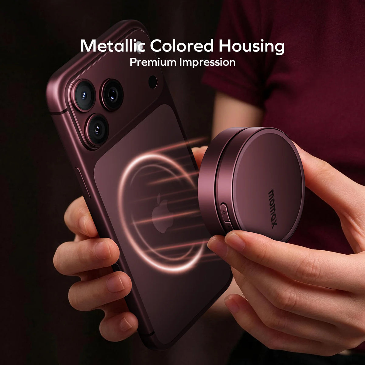 1-Snap Glow Magnetic Live Streaming Selfie Light With Foldable Stand