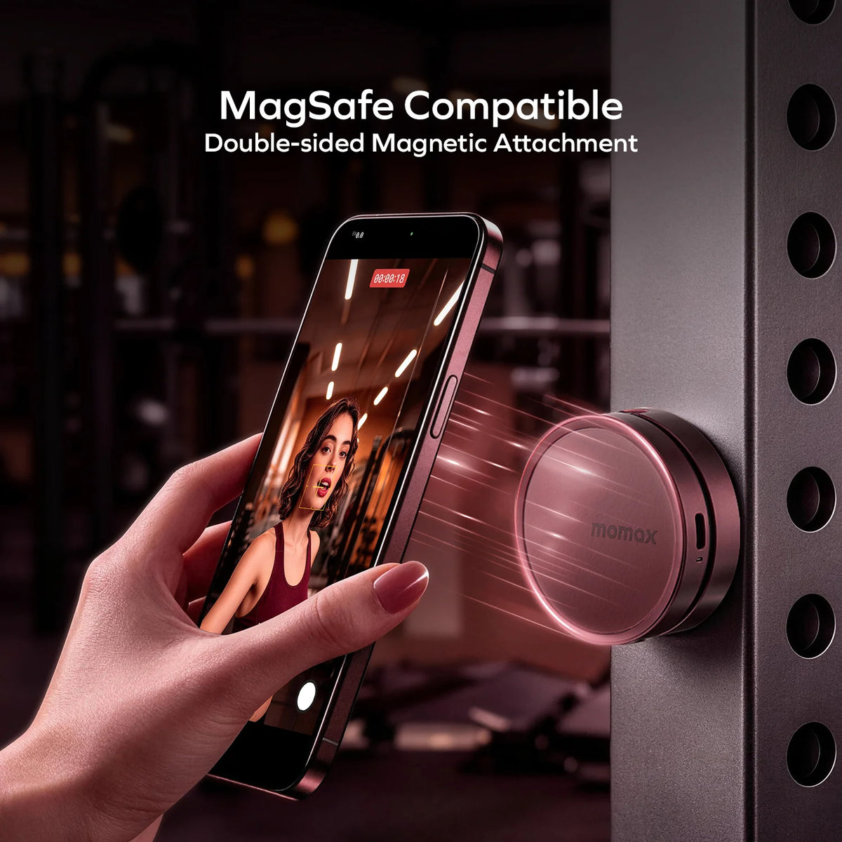 1-Snap Glow Magnetic Live Streaming Selfie Light With Foldable Stand