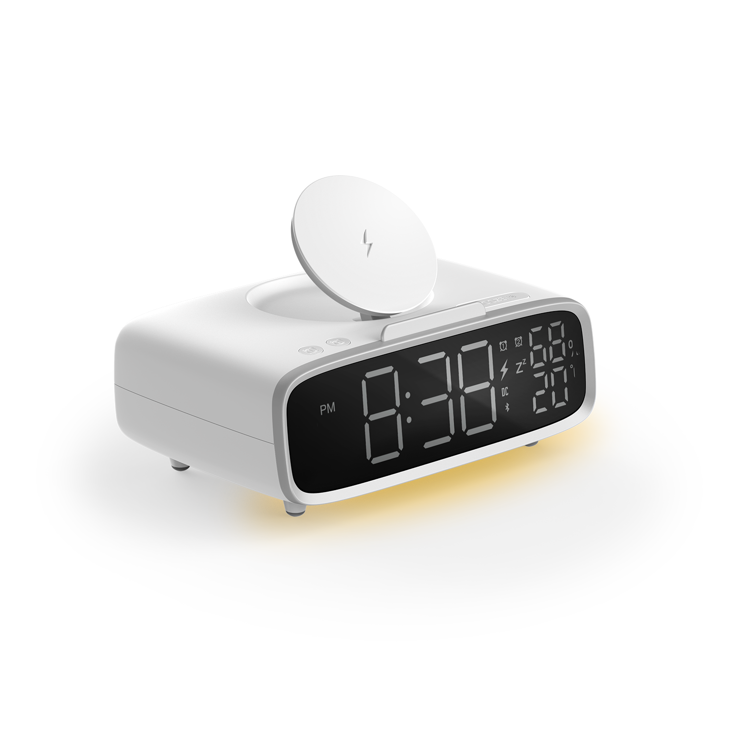 Q.Clock5 | Digital Clock (with Wireless Charging)