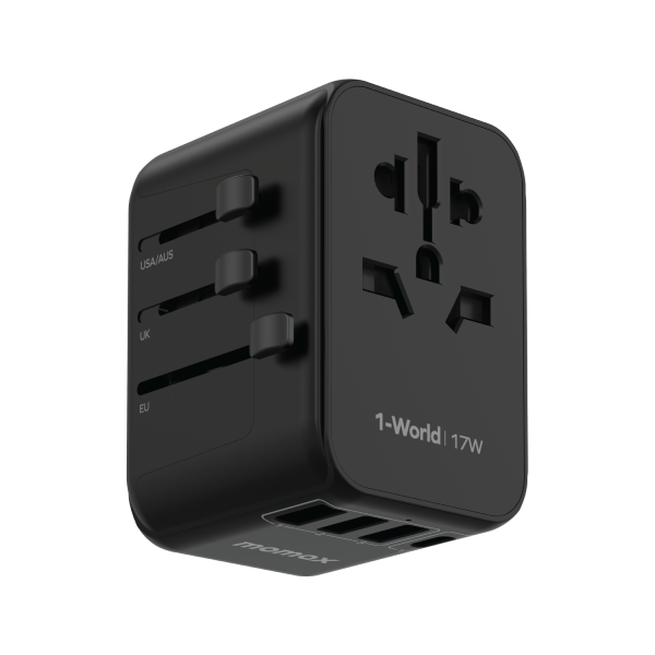 1-World | 4-Ports Travel Charger (17W)