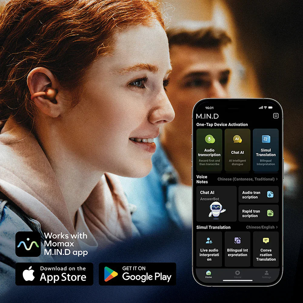 Momax Launches All-New AI Clip-On Environmental Noise-Canceling Earbuds