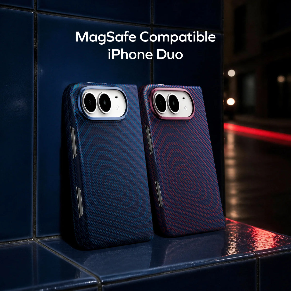 Sōma Carbon – City Wave Aramid Magnetic Case iPhone Duo  | Pre-Order Shipment in early November