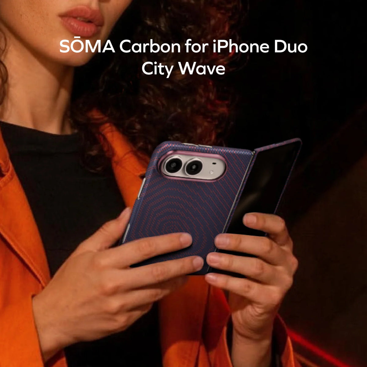 Sōma Carbon – City Wave Aramid Magnetic Case iPhone Duo  | Pre-Order Shipment in early November
