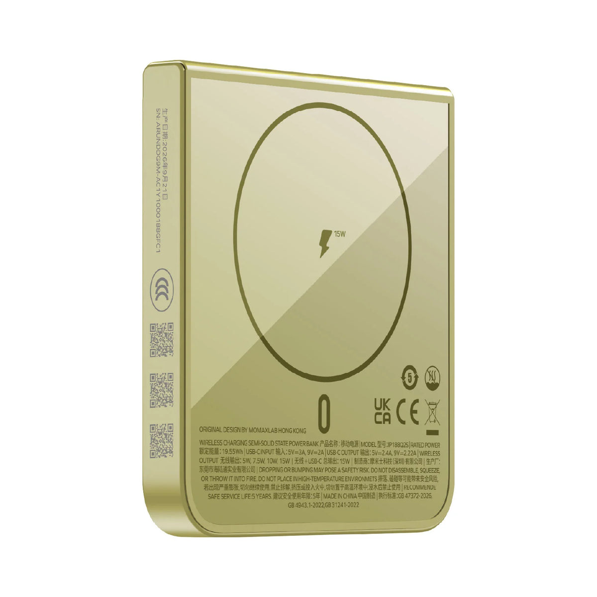 1-Power S.Pass² Slate 5000mAh Magnetic Wireless Semi-SSB Power Bank (Exclusive for iPhone Duo, New China Compulsory Certification)| Pre-sale, expected to arrive in early Nov
