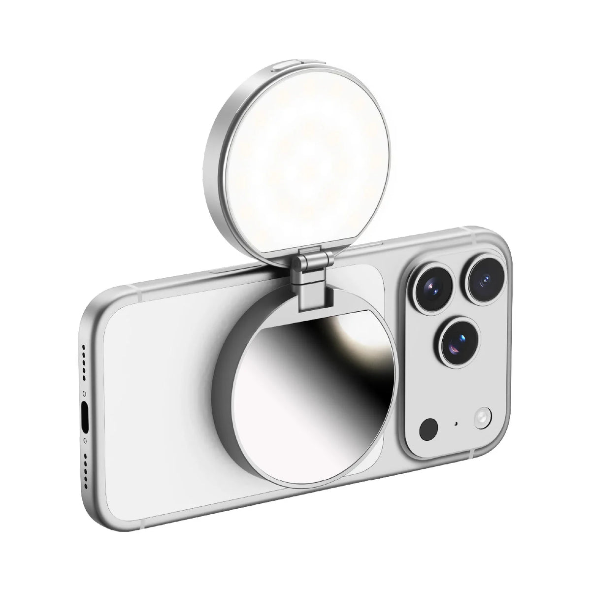 1-Snap Glow Magnetic Live Streaming Selfie Light With Foldable Stand