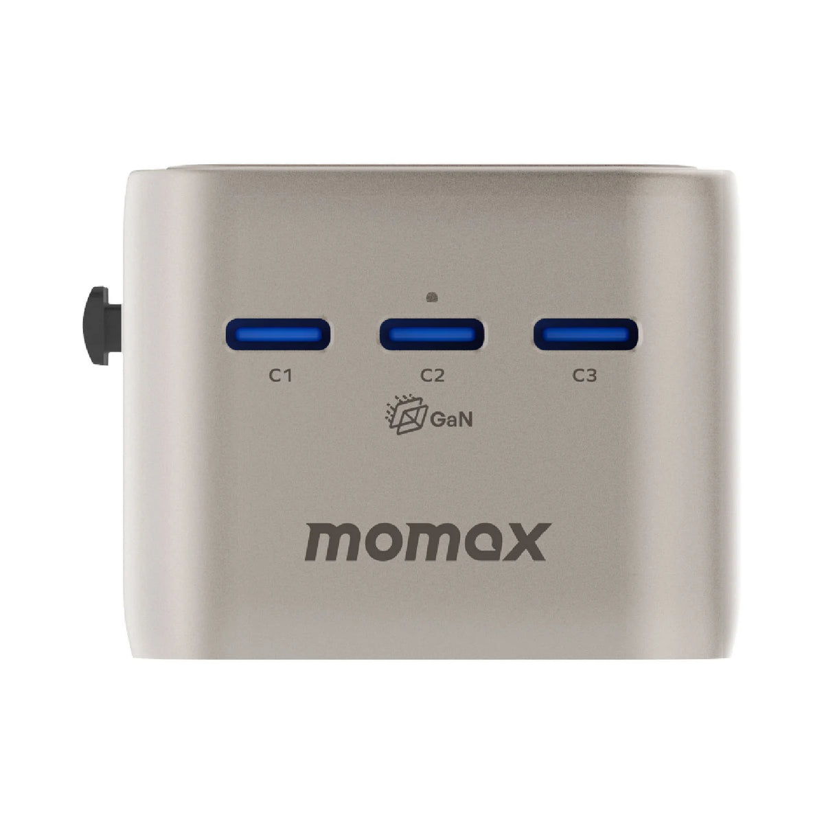 1-World² Pocket Pro 70W 4-Port Dual AC Travel Adapter With TFT Display
