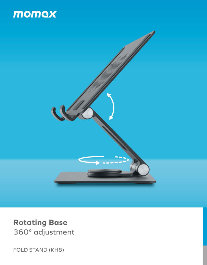 Momax KH10 Fold Stand Rotating Tablet Stand description image 2