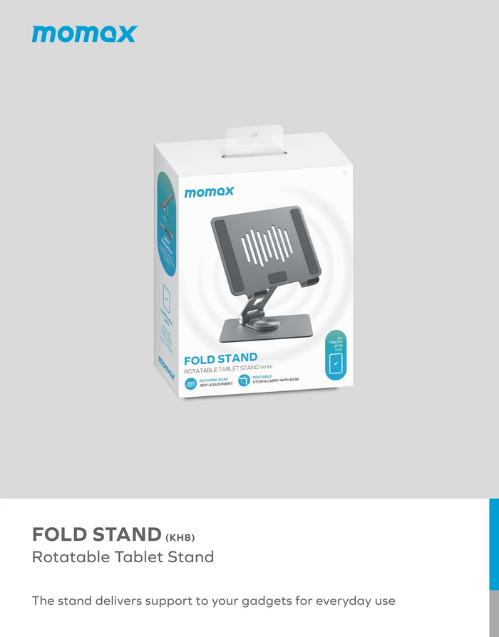 Momax KH10 Fold Stand Rotating Tablet Stand description image 4