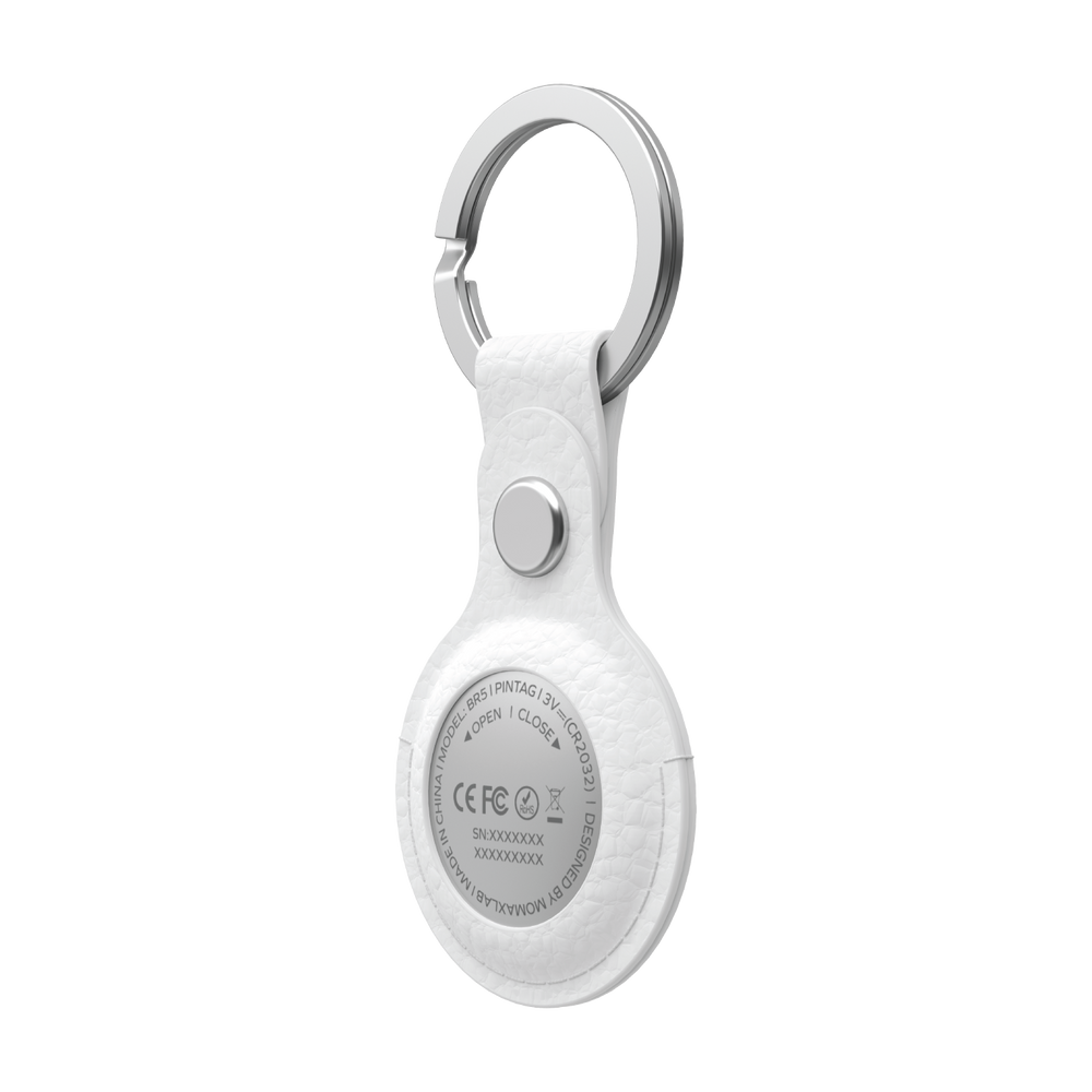 アクセサリー megmog26 Finder Tag Vegan Leather Case Holder with Keyring