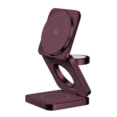 1-Charge Q.Port² Qi2 25W 3-in-1 Magnetic Wireless Charging Station