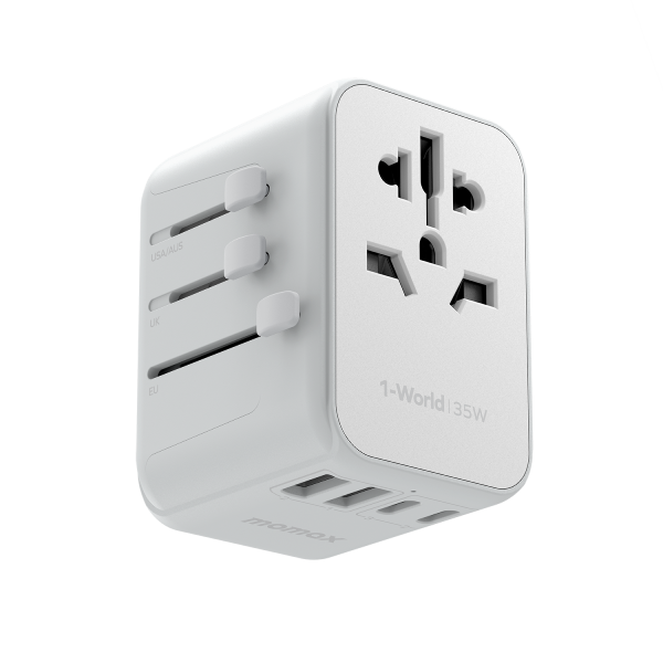 1-World 5-Port Travel Charger 35W