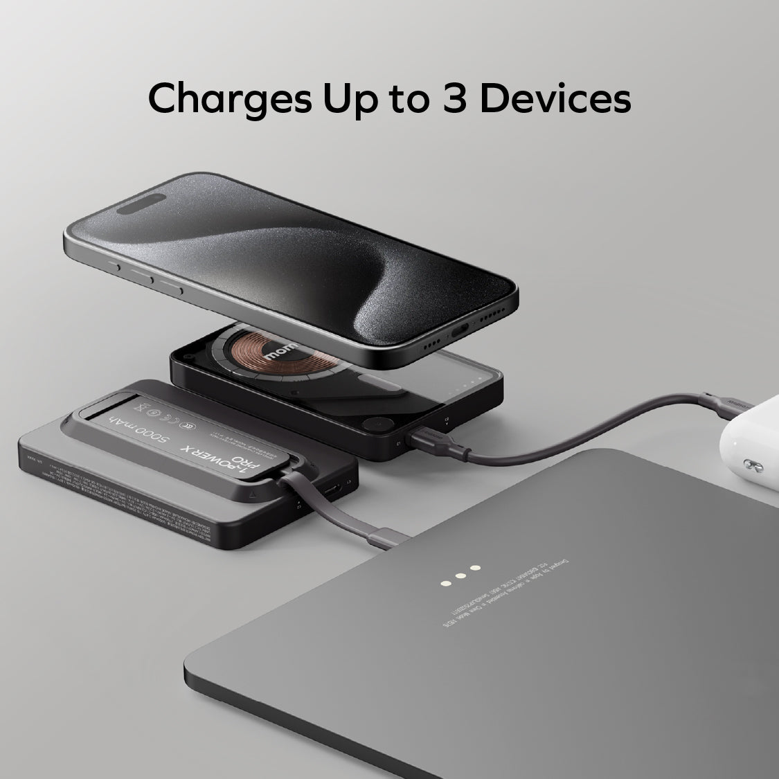 1-Power X Pro Magnetic Wireless Power Bank 5000mAh With