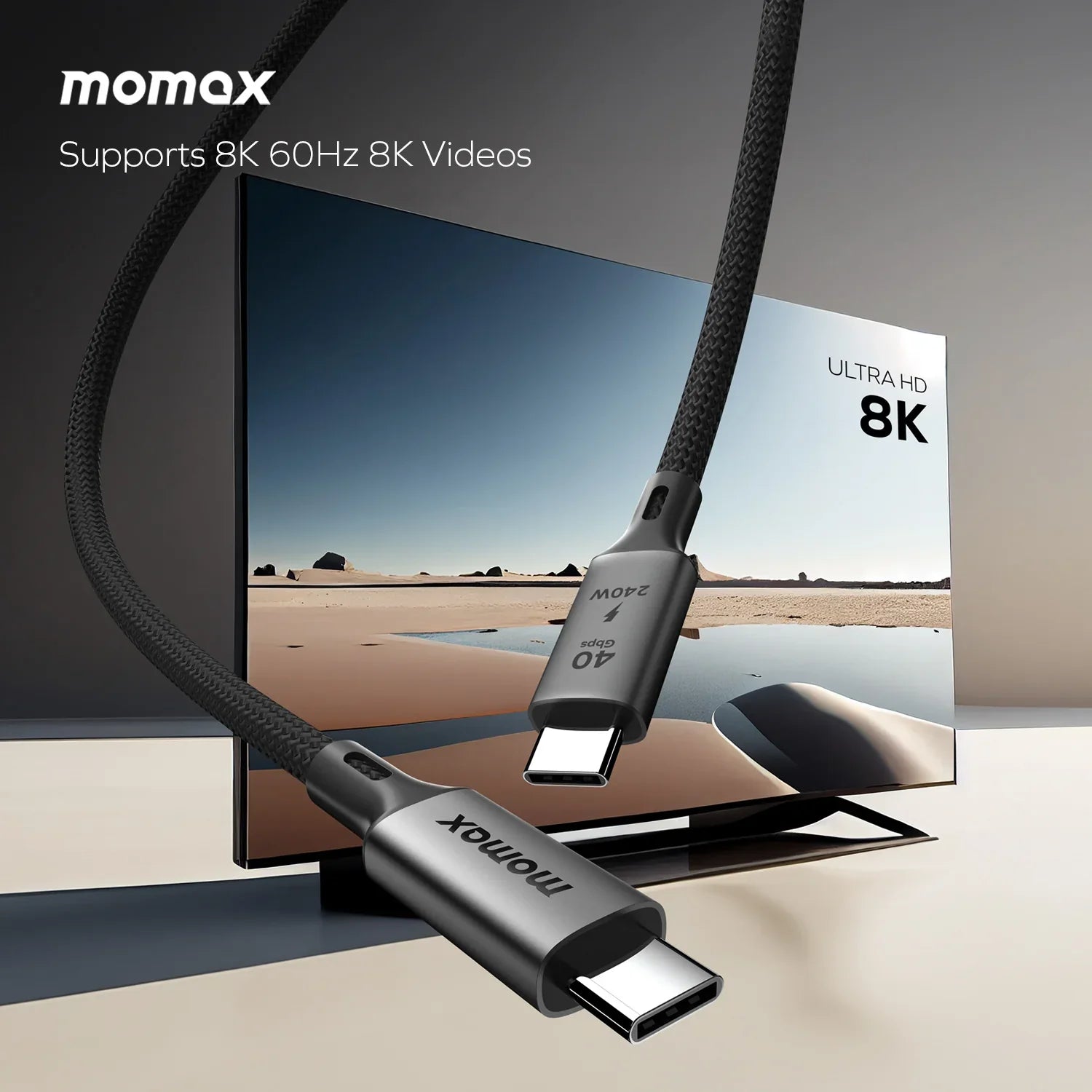 Elite USB 4.0 USB-C to USB-C Braided Cable 240W 1m