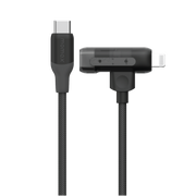1-Link Flow Duo USB-C to USB-C & Lightning Braided Cable 60W 1.5m