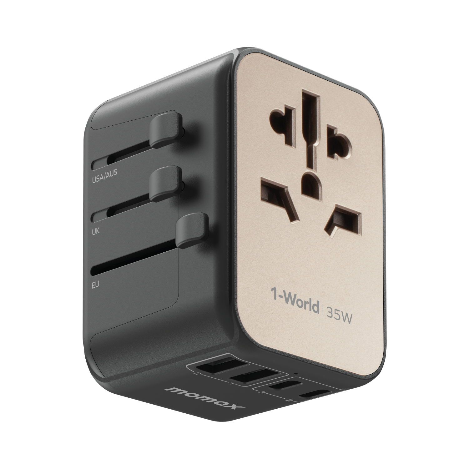 【日本未発売】MOMAX 1-World+ Flow シャア専用ザク35W充電器 1-World 5-Port Travel Charger 35W