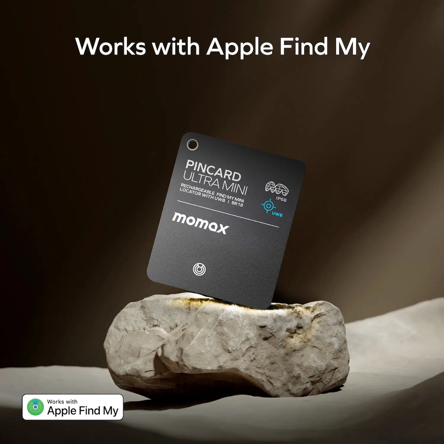 PinCard Ultra Mini Rechargeable Find My Mini Locator with UWB